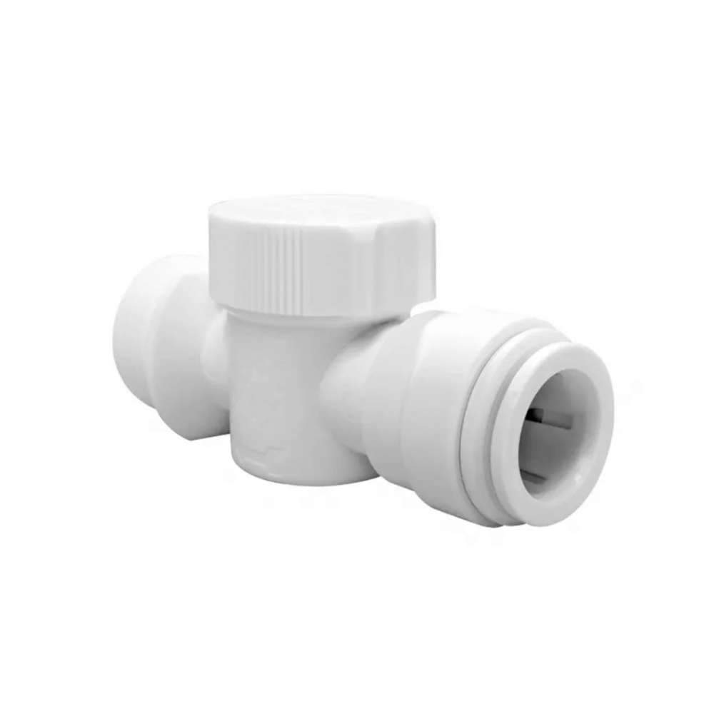 Vaskemaskin kran/ stoppe ventil for apparater som vaskemaskin mm. med overgang fra 15 mm til 3/4