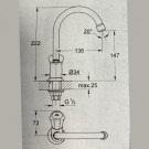 Grohe drikkevannskran teknisk tegning thumbnail