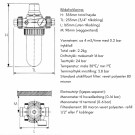 Eco Mekanisk Grovfilter 80 micron med 1 1/2