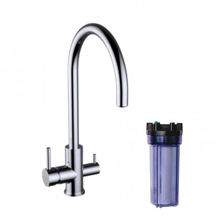 Eco Friendly Light (POU) vannfilter med Ares 3-veis kran
