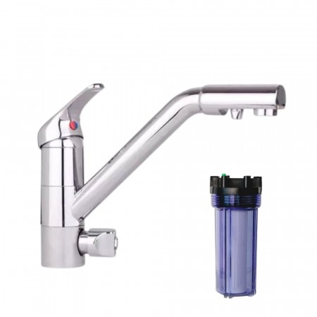 Eco Friendly Light (POU) vannfilter med Cosmo 3-veis kran