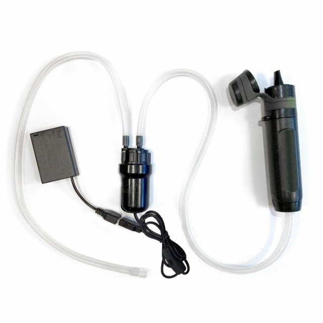 Kobling av portable, slanger, batteribank og pumpe