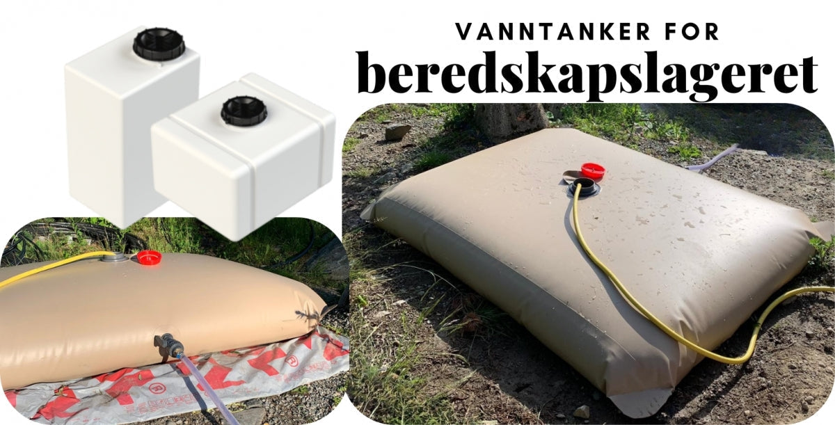 Sikre rent vann i krisetider: Vanntanker for beredskapslager