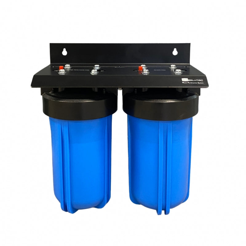Big Blue vannfilter med sort brakett