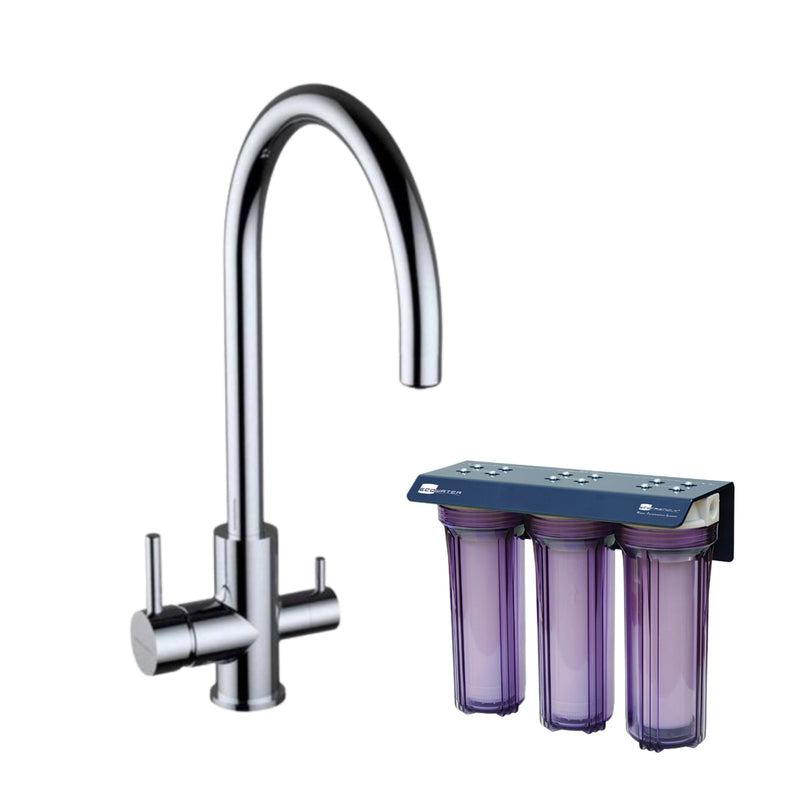 Eco Friendly Plus vannfilter med Ares treveiskran