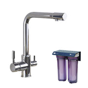 Eco Friendly med Ecosoft treveis kran i chrome