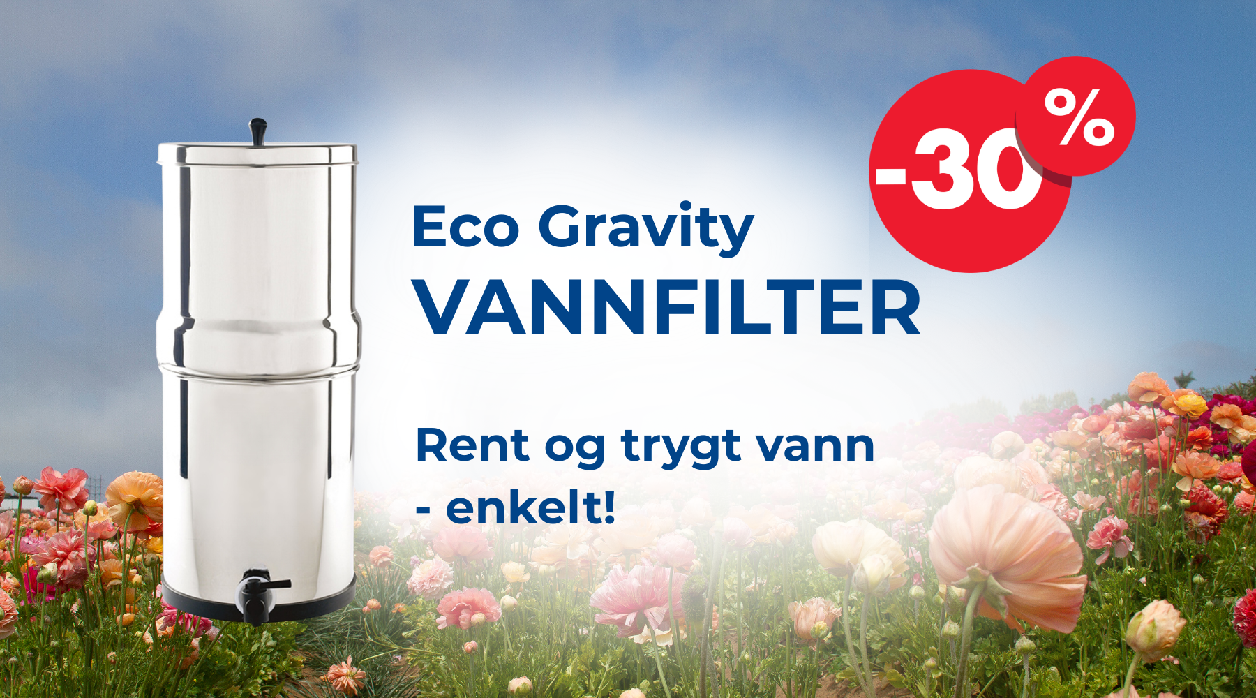 Eco Gravity 30 prosent i sommereng
