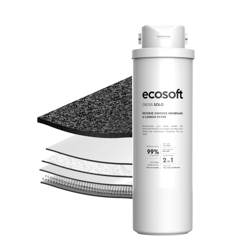 Ecosoft Cross solo RO- omvendt osmose refill patron - filterlag