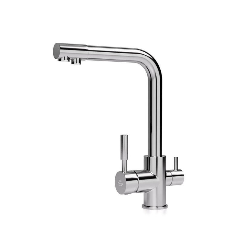 Ecosoft treveis kjøkkenkran men to hendler