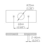 Ecosoft treveis kran teknisk tegning benk- chrome