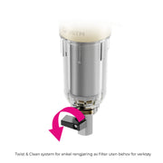 Mini Aqwell grovfilter med twist and clean