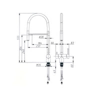 Una treveis kjokkenkran måltegning