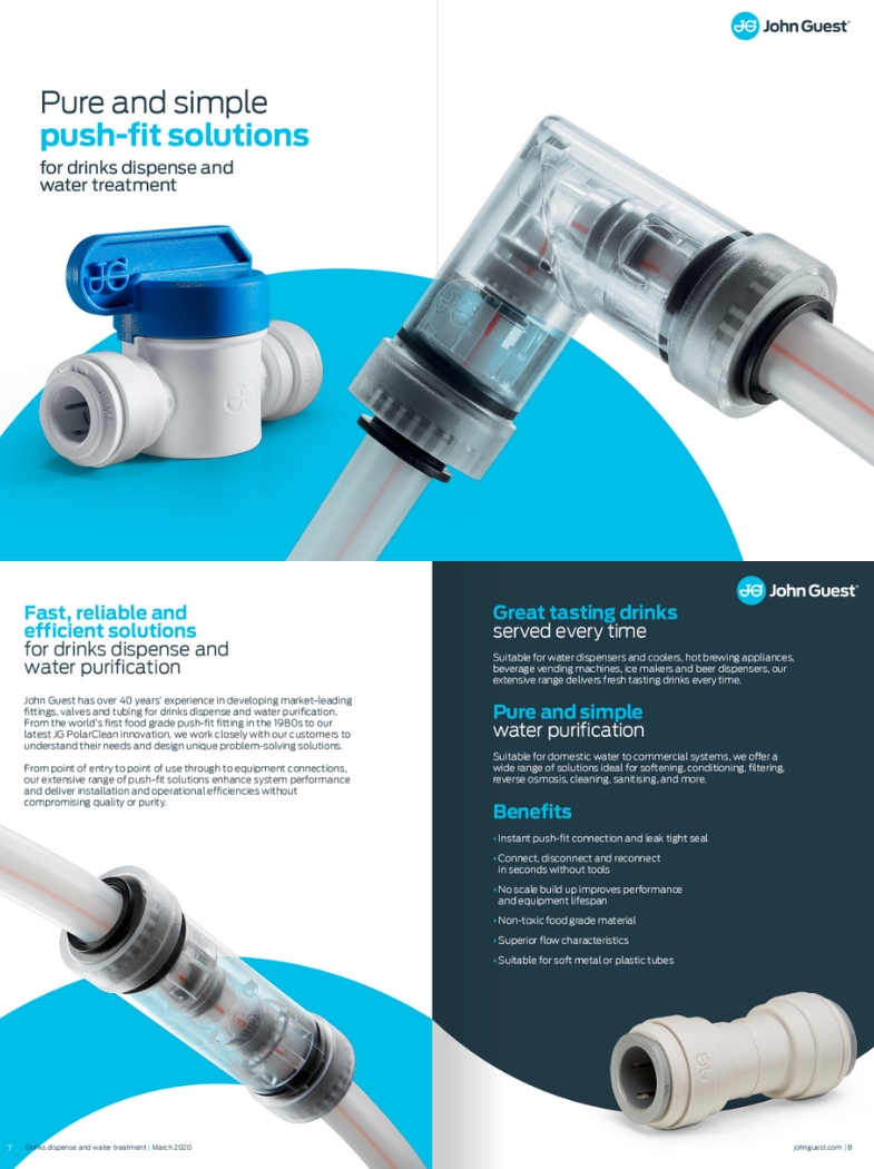 JG Drink dispence and water treatment brochure 2023